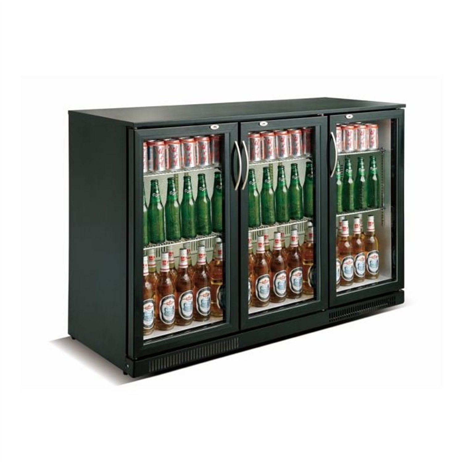 Răcitor backbar, 3 uși, design elegant, BACKBAR COOLER BLACK 3 DOORS, Combi Steel