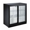 Răcitor backbar, 2 uși glisante, negru, BACKBAR COOLER BLACK 2 SLIDING DOORS, Combi Steel