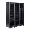 Vitrină frigorifică cu 3 uși din sticlă, negru, model NAP-1200 *TRANSPORT PE CERERE*, marca Combi Steel