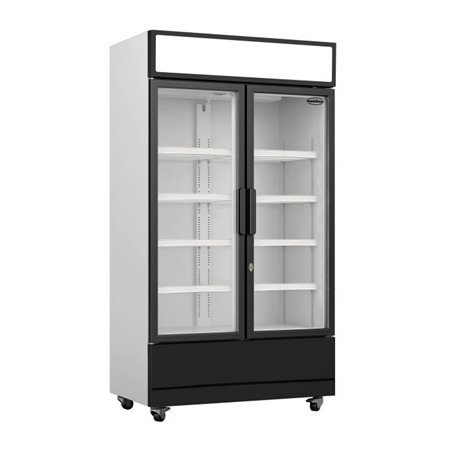 Vitrină frigorifică cu 2 uși din sticlă, FCU-750, Combi Steel