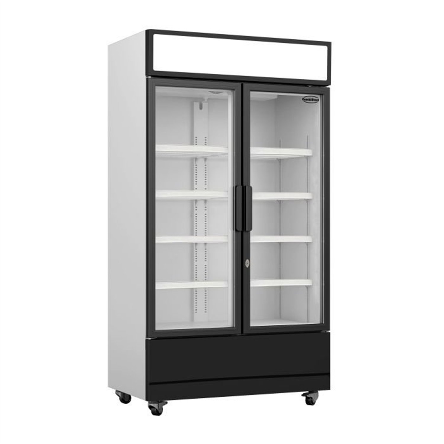 Vitrină frigorifică cu 2 uși din sticlă, FCU-750, Combi Steel