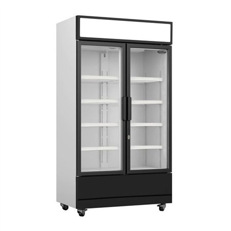 Vitrină frigorifică cu 2 uși din sticlă, FCU-750, Combi Steel