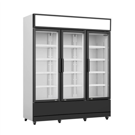 Vitrină frigorifică cu 3 uși din sticlă, FCU-1200, Combi Steel