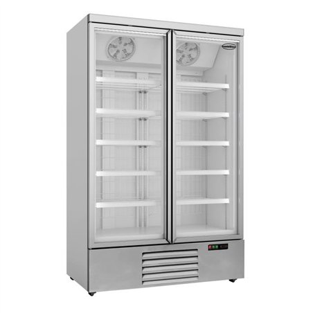 Congelator cu uși din sticlă, 2 uși, JDE-1000F, Combi Steel
