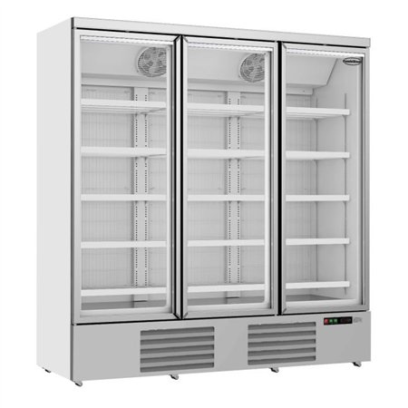 Congelator cu 3 uși din sticlă, JDE-1530F, Combi Steel
