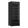 Refrigerator cu ușă din sticlă, 1 ușă, negru, JDE-600R BL, Combi Steel