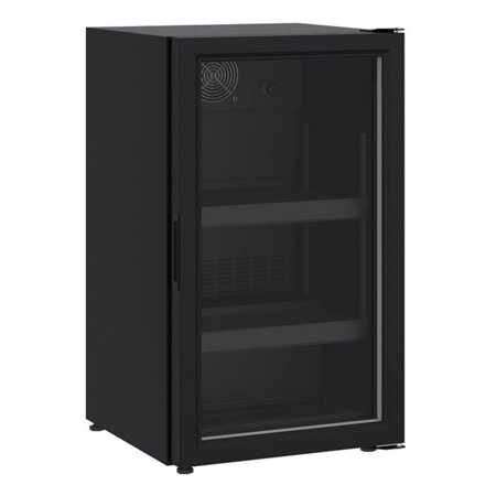 Răcitor countertop cu ușă din sticlă, 136L, negru, Combi Steel