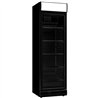 Vitrină frigorifică cu ușă din sticlă, 1 ușă, negru, Combi Steel