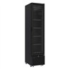 Vitrină frigorifică cu ușă din sticlă, 348L, negru, Combi Steel