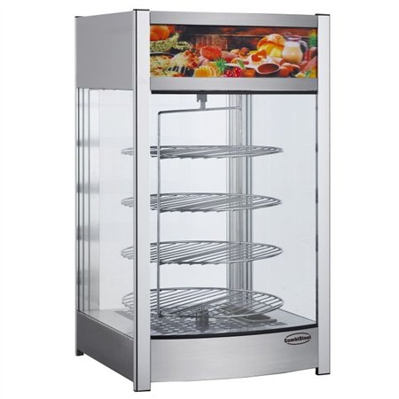 Vitrină rotativă pentru servire caldă, 97L, Combi Steel