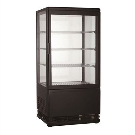 Vitrină frigorifică, 68L, neagră, COLD DISPLAY 68L BLACK, Combi Steel