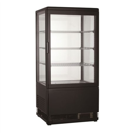 Vitrină frigorifică, 68L, neagră, COLD DISPLAY 68L BLACK, Combi Steel