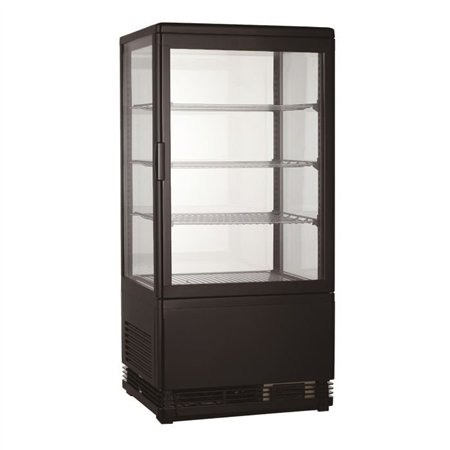 Vitrină frigorifică, 78L, neagră, COLD DISPLAY 78L BLACK, Combi Steel