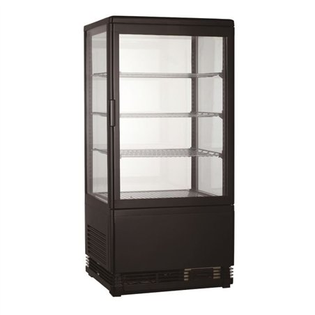 Vitrină frigorifică, 78L, neagră, COLD DISPLAY 78L BLACK, Combi Steel