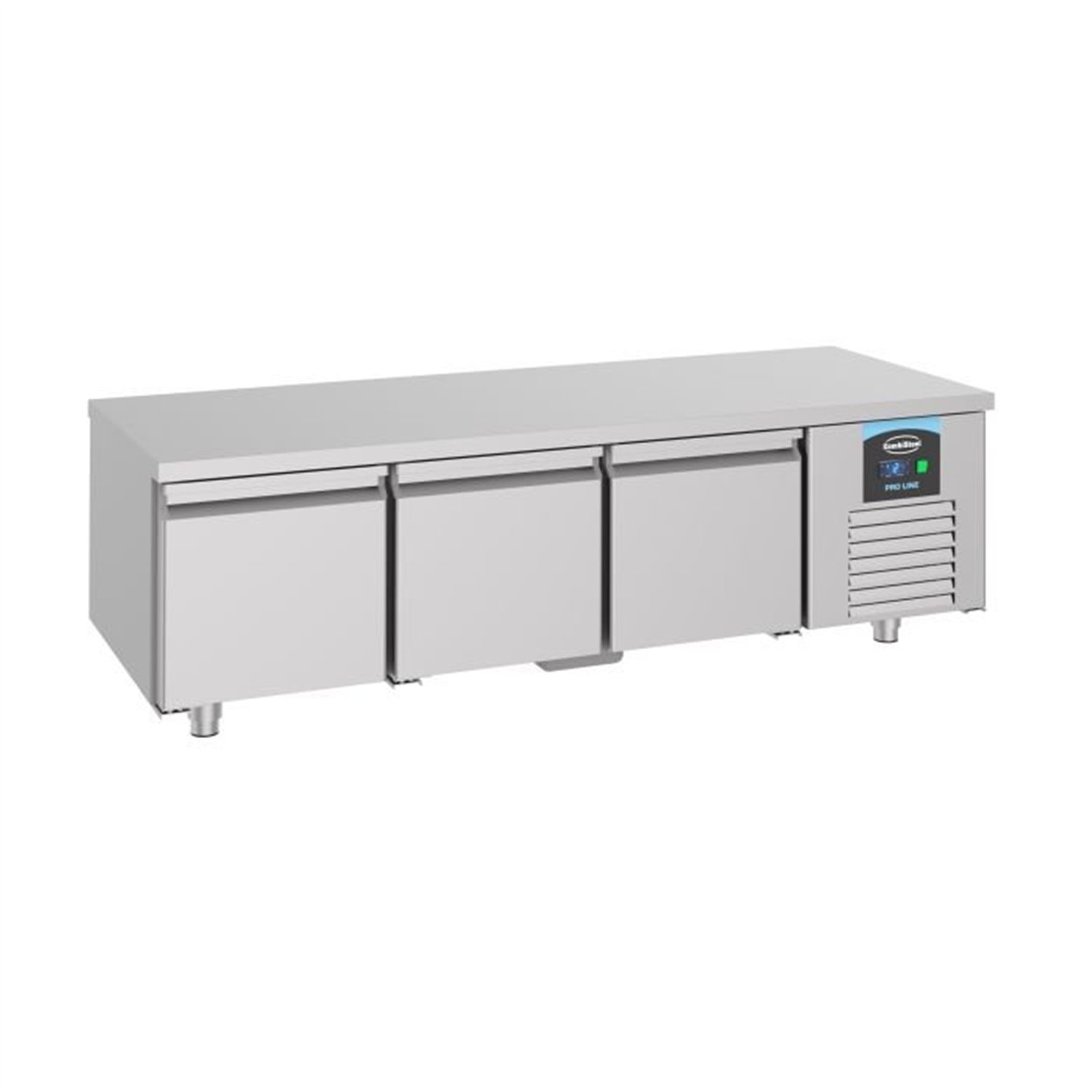 Masă frigorifică, 3 uși, înălțime 600 mm, Combi Steel