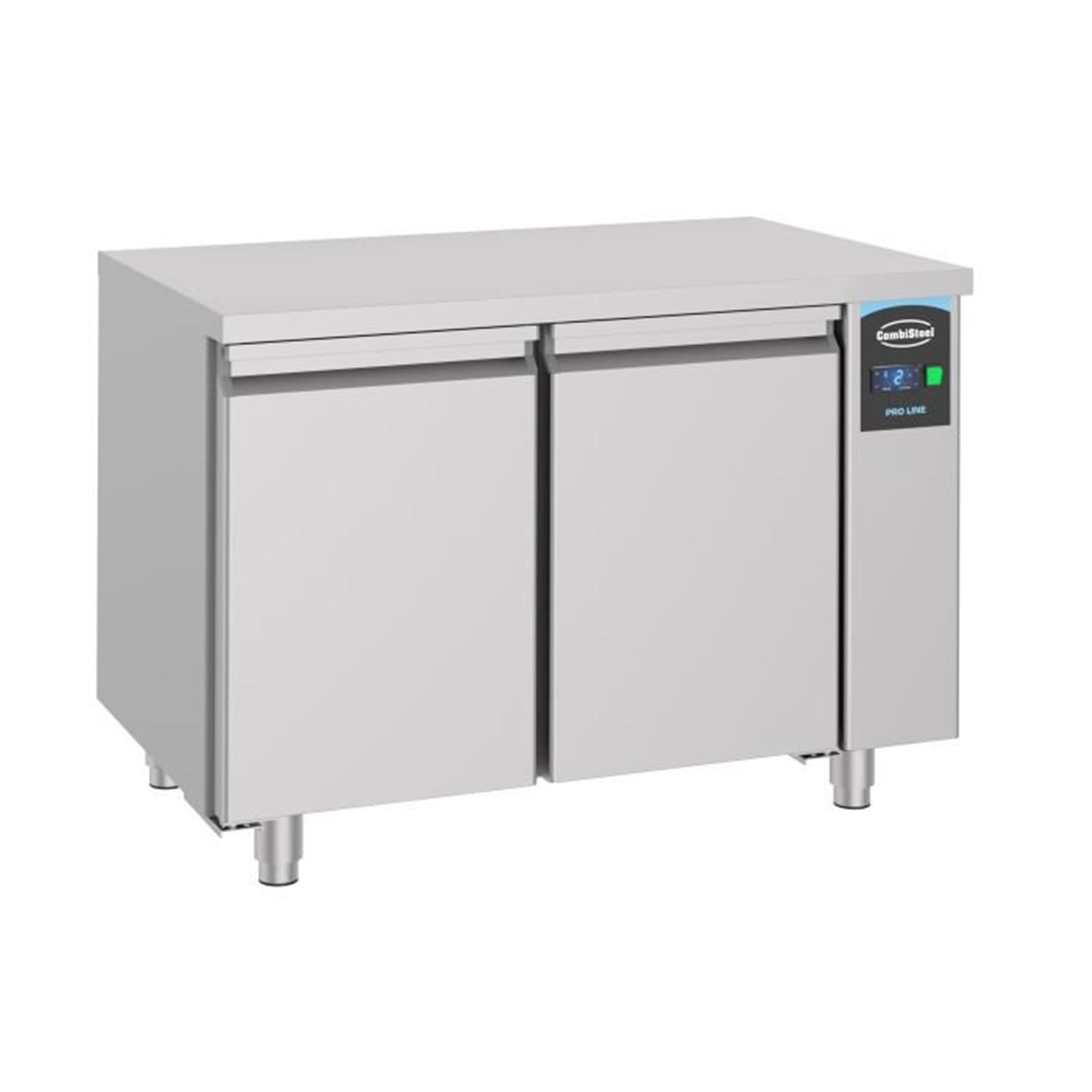 Masă frigorifică, 2 uși, fără motor, 700 REFRIGERATED COUNTER 2 DOORS EXCL. MOTOR, Combi Steel