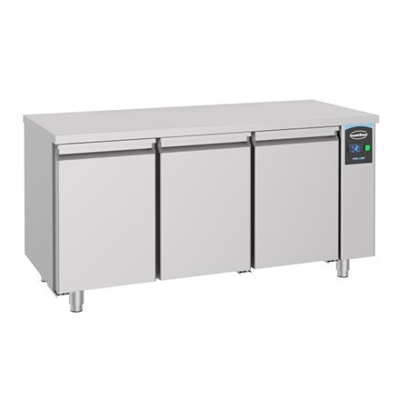 Masă frigorifică, 3 uși, fără motor, 700 REFRIGERATED COUNTER 3 DOORS EXCL. MOTOR, Combi Steel