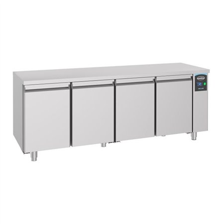 Masă frigorifică, 4 uși, fără motor, 700 REFRIGERATE COUNTER 4 DOORS EXCL. MOTOR, Combi Steel
