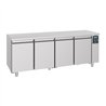 Masă frigorifică, 4 uși, fără motor, 700 REFRIGERATE COUNTER 4 DOORS EXCL. MOTOR, Combi Steel