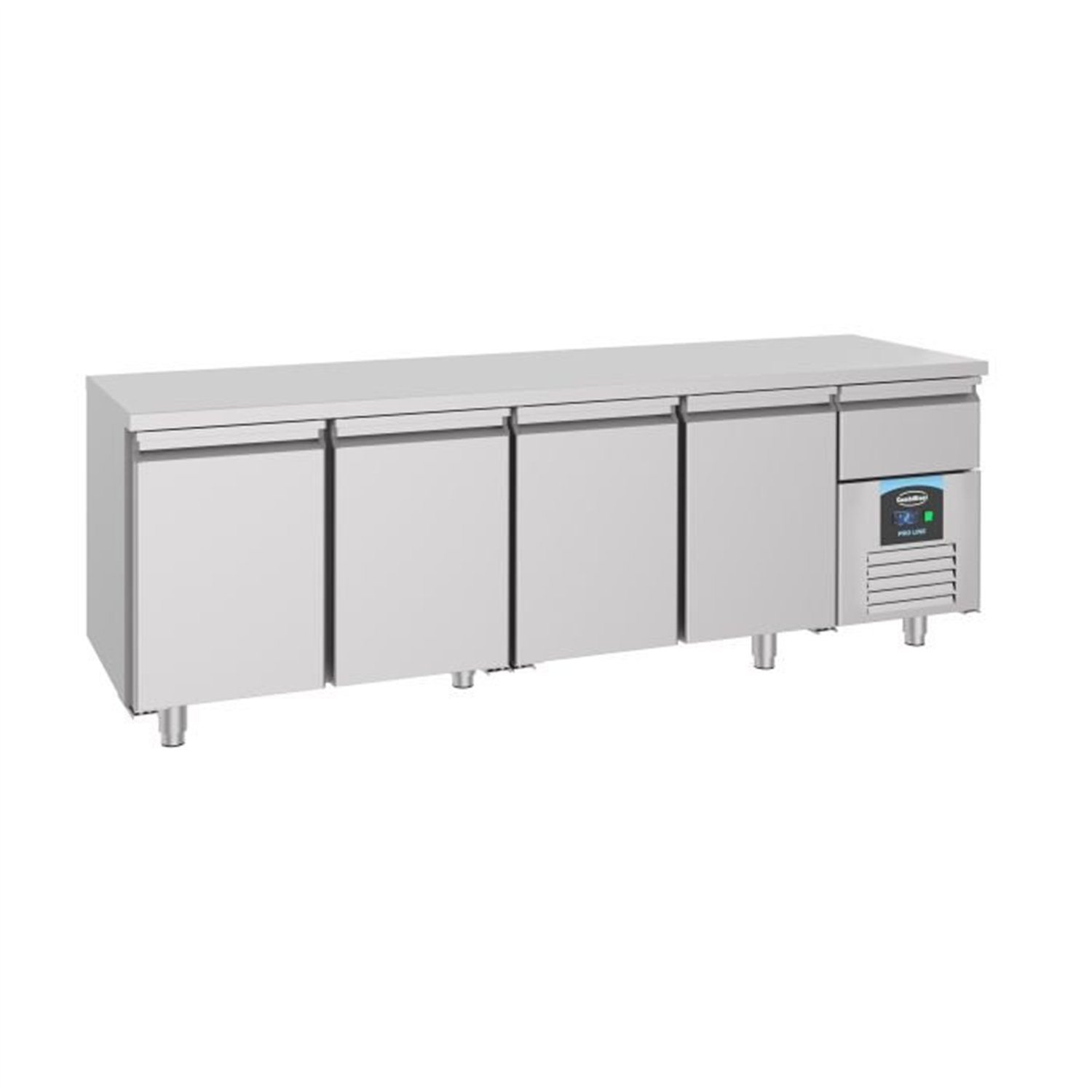 Masă frigorifică, 4 uși, 700 REFRIGERATED COUNTER, Combi Steel