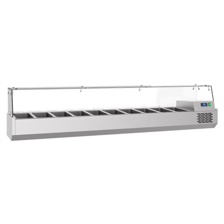 Masă refrigerată, 10 compartimente 1/3 GN, REFRIGERATED COUNTER TOP 10X 1/3 GN, Combi Steel