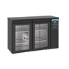 Răcitor băuturi, 2 uși din sticlă, BARCOOLER BLACK 2 GLASS DOORS, Combi Steel