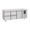 Masă frigorifică, 1 ușă, 4 sertare, 700 REFRIGERATED COUNTER ENERGY LINE, Combi Steel