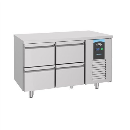 Masă refrigerată, 4 sertare, linie energetică, 700 REFRIGERATED COUNTER 4 DRAWERS ENERGY LINE, Combi Steel