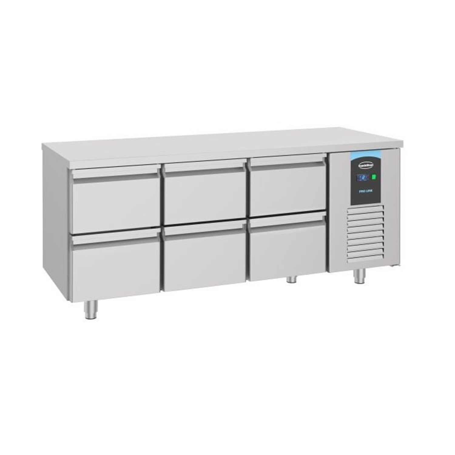 Masă frigorifică, 6 sertare, linie energetică, 700 REFRIGERATED COUNTER 6 DRAWERS ENERGY LINE, Combi Steel