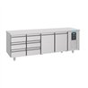 Masă frigorifică, 2 uși, 6 sertare, linie energetică, 700 REFRIGERATED COUNTER 2 DOORS 6 DRAWERS ENERGY LINE, Combi Steel