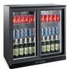 Răcitor backbar, 2 uși glisante, negru, BACKBAR COOLER BLACK 2 SLIDING DOORS, Combi Steel