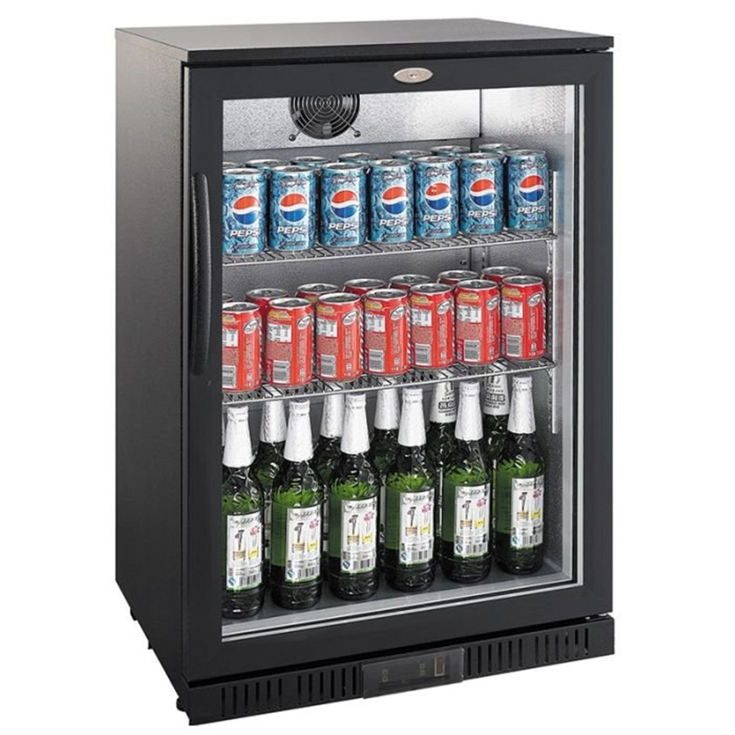 Răcitor backbar, 1 ușă, negru, BACKBAR COOLER BLACK 1 DOOR, Combi Steel