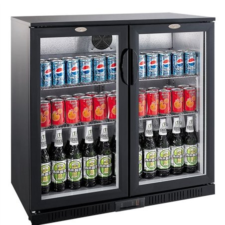 Răcitor backbar, 2 uși, design elegant, BACKBAR COOLER BLACK 2 DOORS, Combi Steel