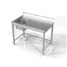 Unitate chiuvetă, 1 compartiment stânga, 1200 mm, Combi Steel