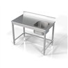 Unitate chiuvetă, 1 compartiment, dreapta, 1200 mm, Combi Steel
