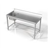 Unitate chiuvetă, 1 compartiment stânga, 1600 mm, Combi Steel