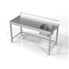 Unitate chiuvetă, 1 compartiment, dreapta, 1600 mm, Combi Steel