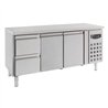 Masă frigorifică, 2 uși și 2 sertare, 700 REFRIGERATED COUNTER 2 DOORS AND 2 DRAWERS, Combi Steel
