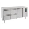 Masă frigorifică, 1 ușă și 4 sertare, 700 REFRIGERATED COUNTER 1 DOOR AND 4 DRAWERS, Combi Steel