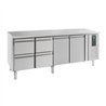 Masă frigorifică, 2 uși și 4 sertare, 700 REFRIGERATED COUNTER 2 DOORS AND 4 DRAWERS, Combi Steel