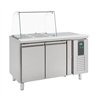 Vitrină refrigerată cu capac din sticlă, 2 uși, Combi Steel