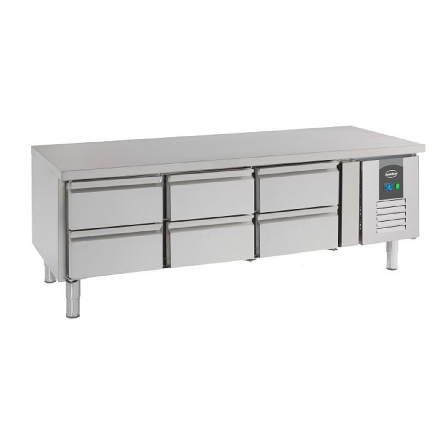 Masă refrigerată, 6 sertare, înălțime 650 mm, Combi Steel