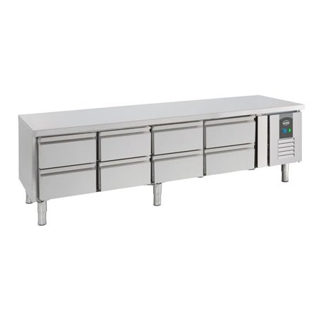 Masă refrigerată, 8 sertare, înălțime 650 mm, Combi Steel
