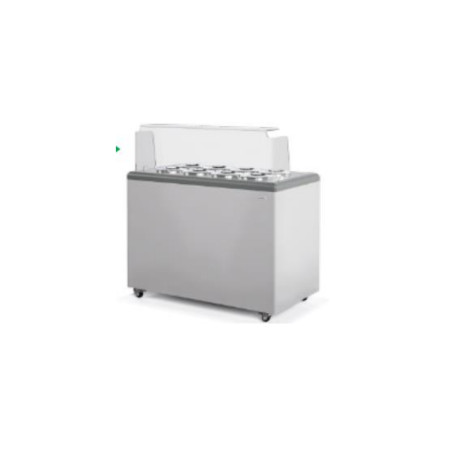 Congelator comercial, 6 sertare, capacitate mare, GELATTI 6, Crystal