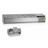 Vitrină frigorifică ingrediente Tefcold VK33-120, 5 x GN 1/4, 32L, +2/+10°C, R600a, SS304, 1200x335x225 mm