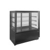 Vitrină frigorifică Tefcold PDA3-CTF120B-1, 2 UȘI STICLĂ, -1°/+5°C,  R290, NEGRU,  1200 x 750 x 1360 mm