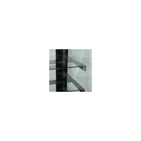 Vitrină frigorifică Tefcold PDA3-CTF120B-1, 2 UȘI STICLĂ, -1°/+5°C,  R290, NEGRU,  1200 x 750 x 1360 mm