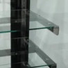 Vitrină frigorifică Tefcold PDA3-CTF120B-1, 2 UȘI STICLĂ, -1°/+5°C,  R290, NEGRU,  1200 x 750 x 1360 mm
