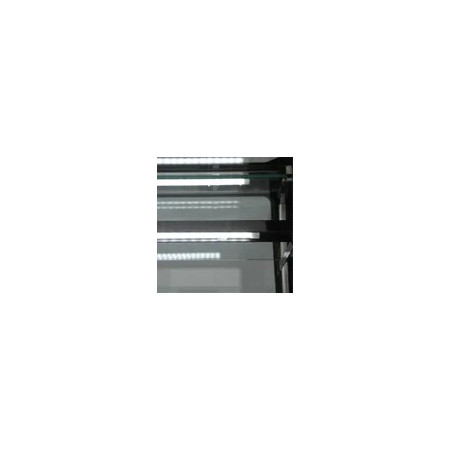 Vitrină frigorifică Tefcold PDA3-CTF120B-1, 2 UȘI STICLĂ, -1°/+5°C,  R290, NEGRU,  1200 x 750 x 1360 mm