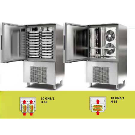 Răcitor rapid multifuncțional cu controlul umidității, 20 GN 1/1 sau 10 GN 2/1, INFINITY‑X 10 GN 2/1 ALL‑IN‑ONE‑H, AFINOX